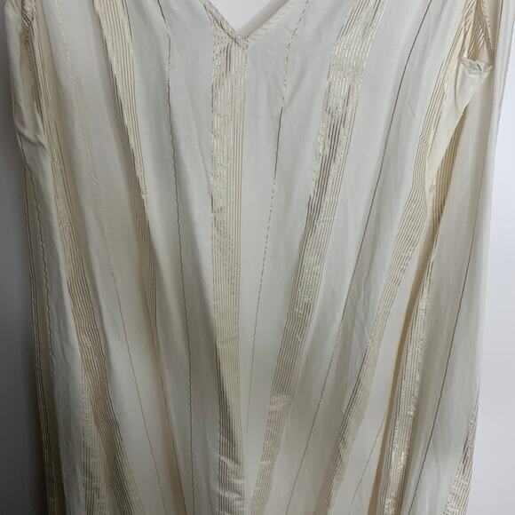 Onia Grace Sleeveless Striped Cotton Wrap Maxi Dress Medium - Picture 11 of 14